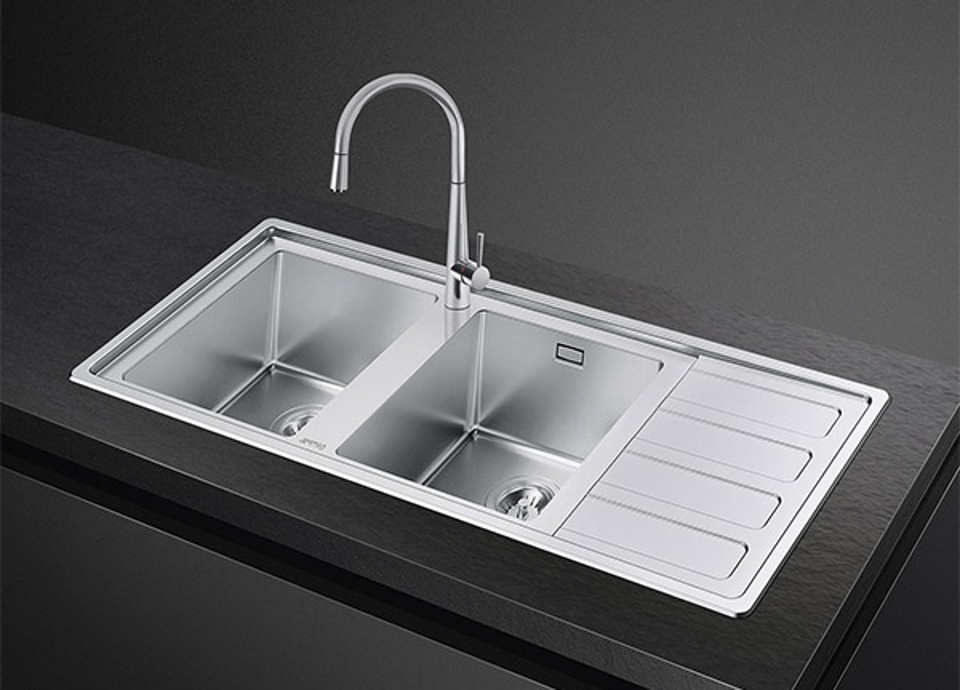 Smeg Kitchen Sinks Stainless Steel Composite Ceramic Inset Undermount