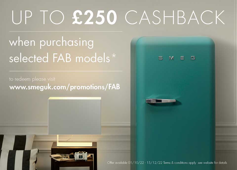Smeg Fab Fridge Promotion Cashback Smeg UK