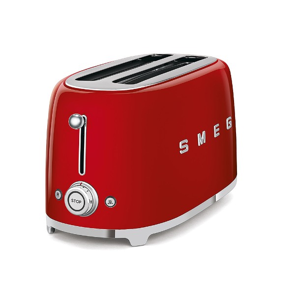 Smeg 50s Style Retro Toaster | 2 Slice SMEG TOASTER 4 SLICES 50'S STYLE RED