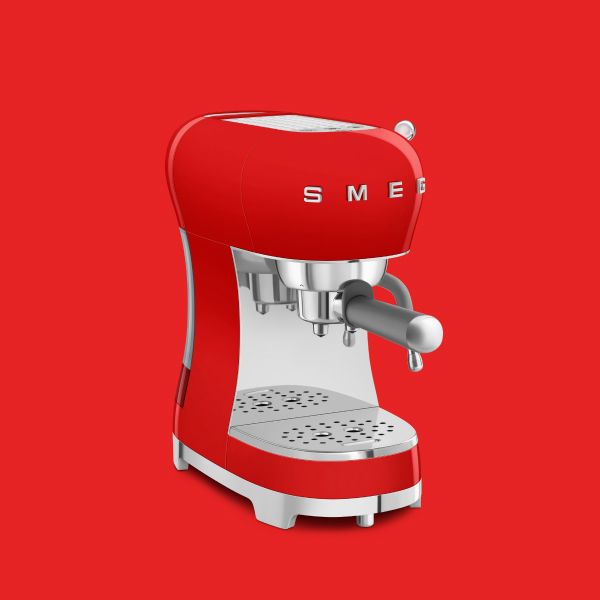 Smeg Manual espresso coffee machine with grinder EGF03BLEU black finish