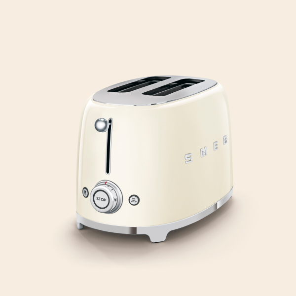 Smeg TSF01 50's Retro Style 2 Slice Toaster TSF01CRUK