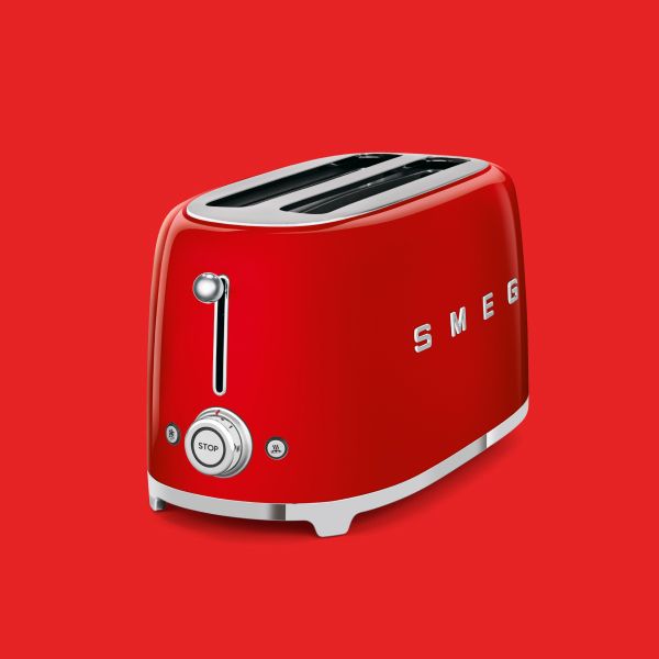 SMEG 4 Slice Long Slot 50s Retro Style Toaster - Stone Empire Fabrication